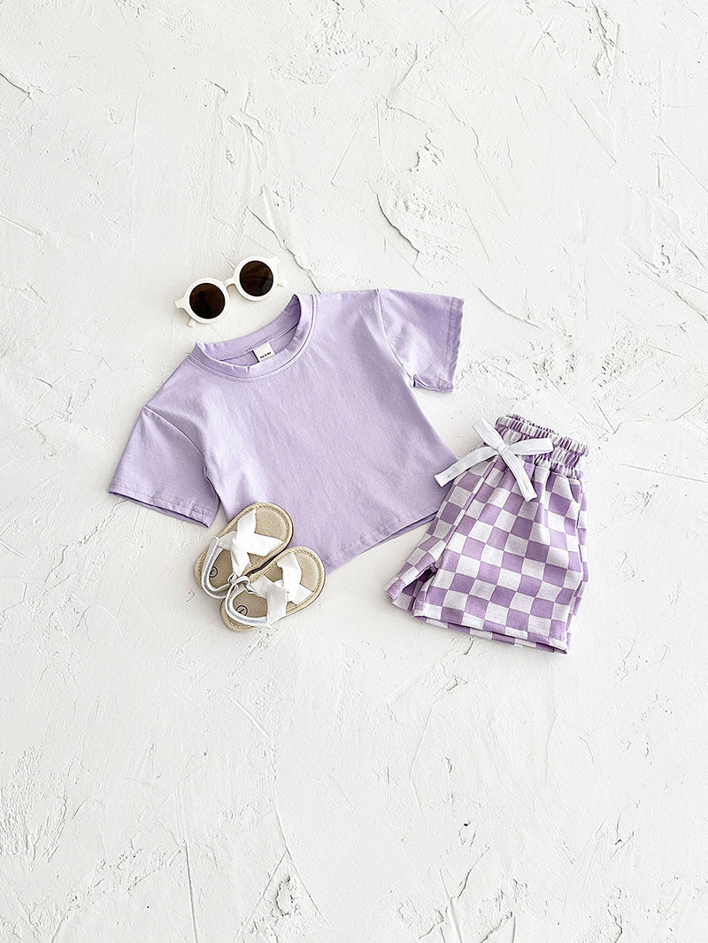 T-shirt and shorts set – soft cotton, elastic waistband | Baby & toddler summer wear