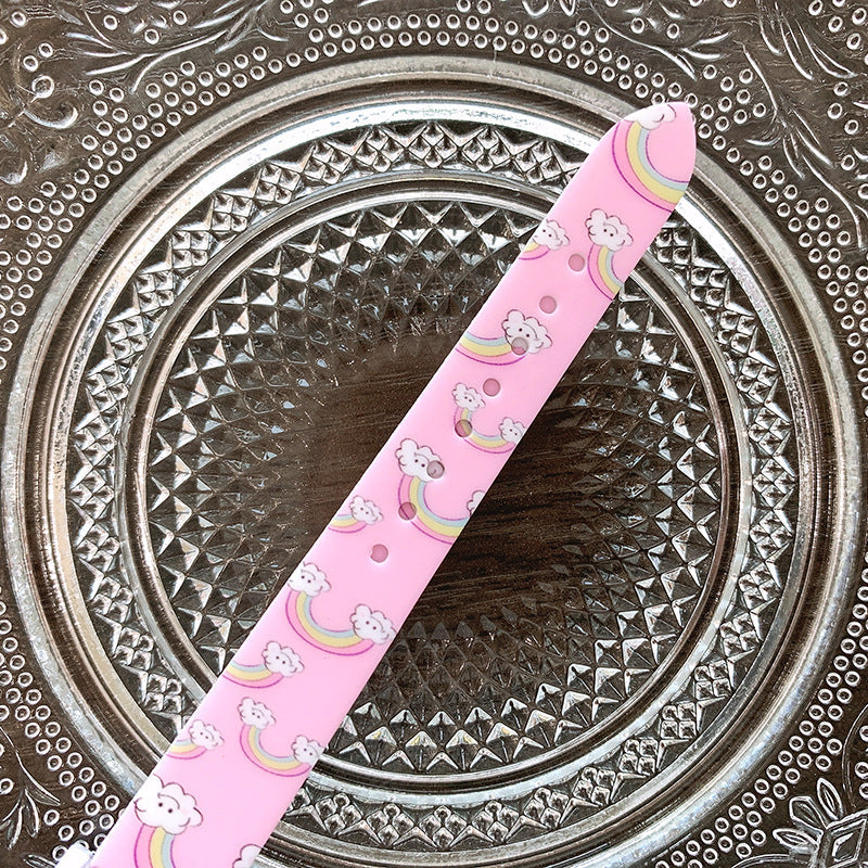 Children's watch rainbow design – learn to tell time, soft strap | ages 3+