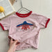 Kids' dog print T-shirt in soft cotton – playful design, comfortable fit | boys & girls