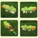 Dinosaur playset with truck and mini cars – durable, easy to assemble | Kids 3+