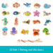 Magnetic wooden fishing game with sea animals – boosts fine motor skills | Montessori toy