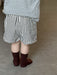 Polo and shorts outfit with soft cotton – elastic waistband, striped design | kids summer wear