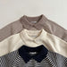 Striped polo jumper in soft cotton – classic collar, unisex fit | kids tops
