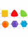 Sensory shape cube – motor skills, BPA-free, flexible bands | Montessori toy