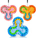 Fidget spinner puzzle eases stress and sharpens focus – 360° spin, colour beads | kids