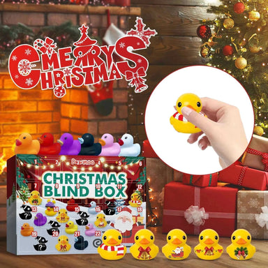 Advent calendar with 24 Christmas bath ducks – daily surprises, safe design | toy for kids