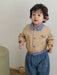 Baby and toddler baseball jacket with patchwork design – elastic cuffs | unisex autumn wear