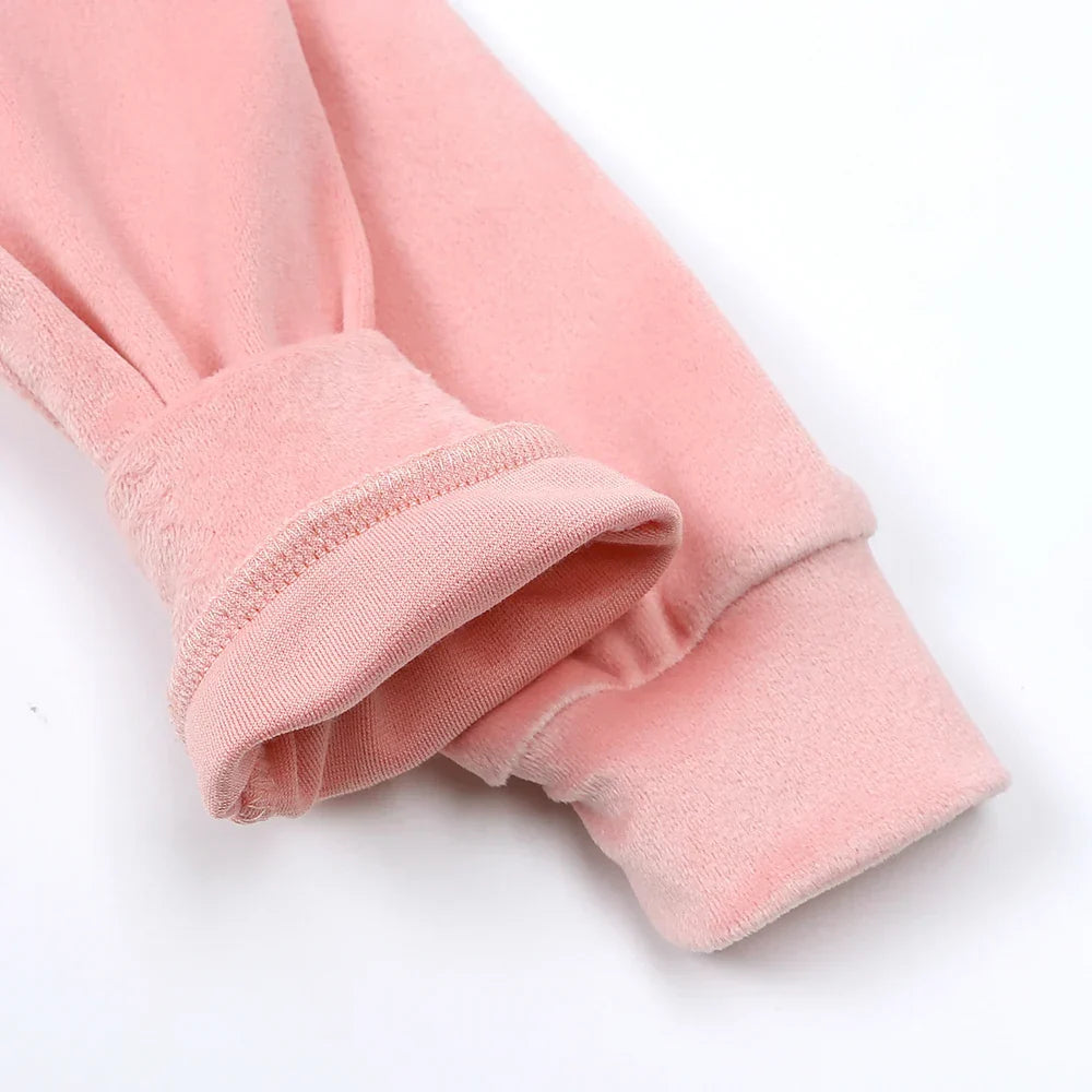 Velvet tracksuit for kids – soft, warm, flexible fit | unisex outfit set