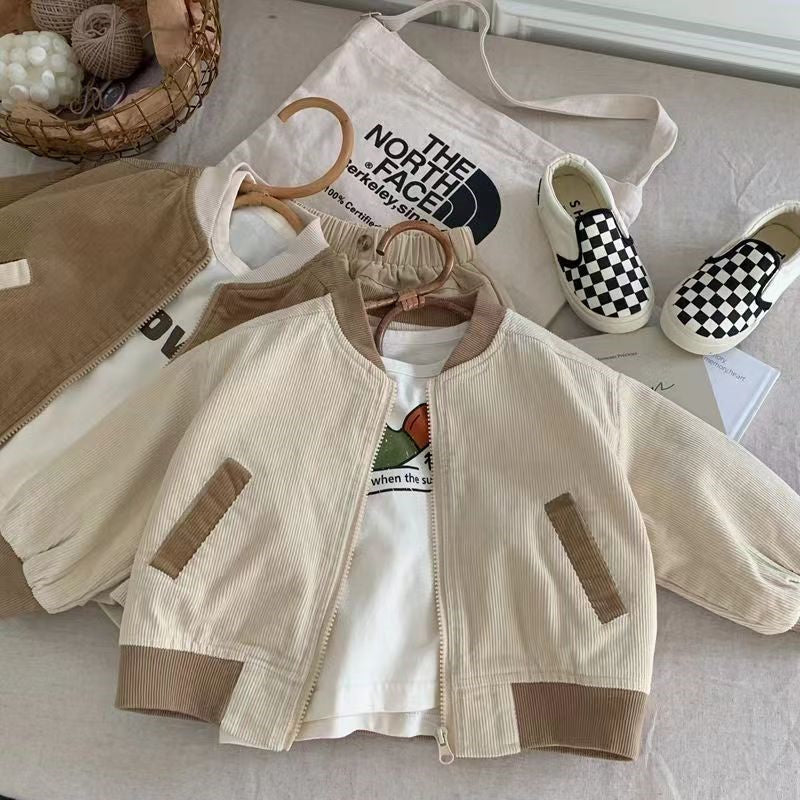 Jacket with ribbed trims – lightweight, durable, timeless design | kids outerwear