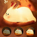 Rabbit night light with soft glow – cuddly, rechargeable design | Kids bedtime