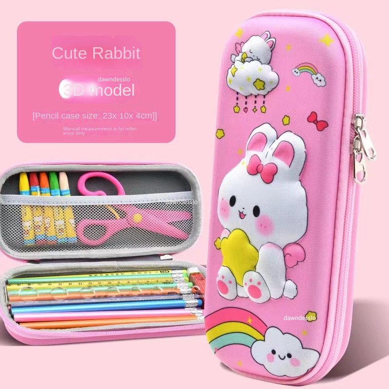 3D pencil case with space design – spacious storage, durable, lightweight | for school