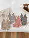 Striped summer set with bear embroidery – soft, stretchy, elastic waist | baby & toddler