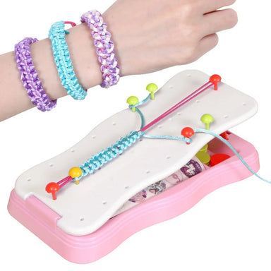 Knitting craft set for kids – makes bracelets, boosts creativity | Ages 3+