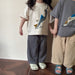 T-shirt with dino print – soft cotton, loose fit, 3D details | toddlers