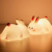 Rabbit night light with soft glow – cuddly, rechargeable design | Kids bedtime