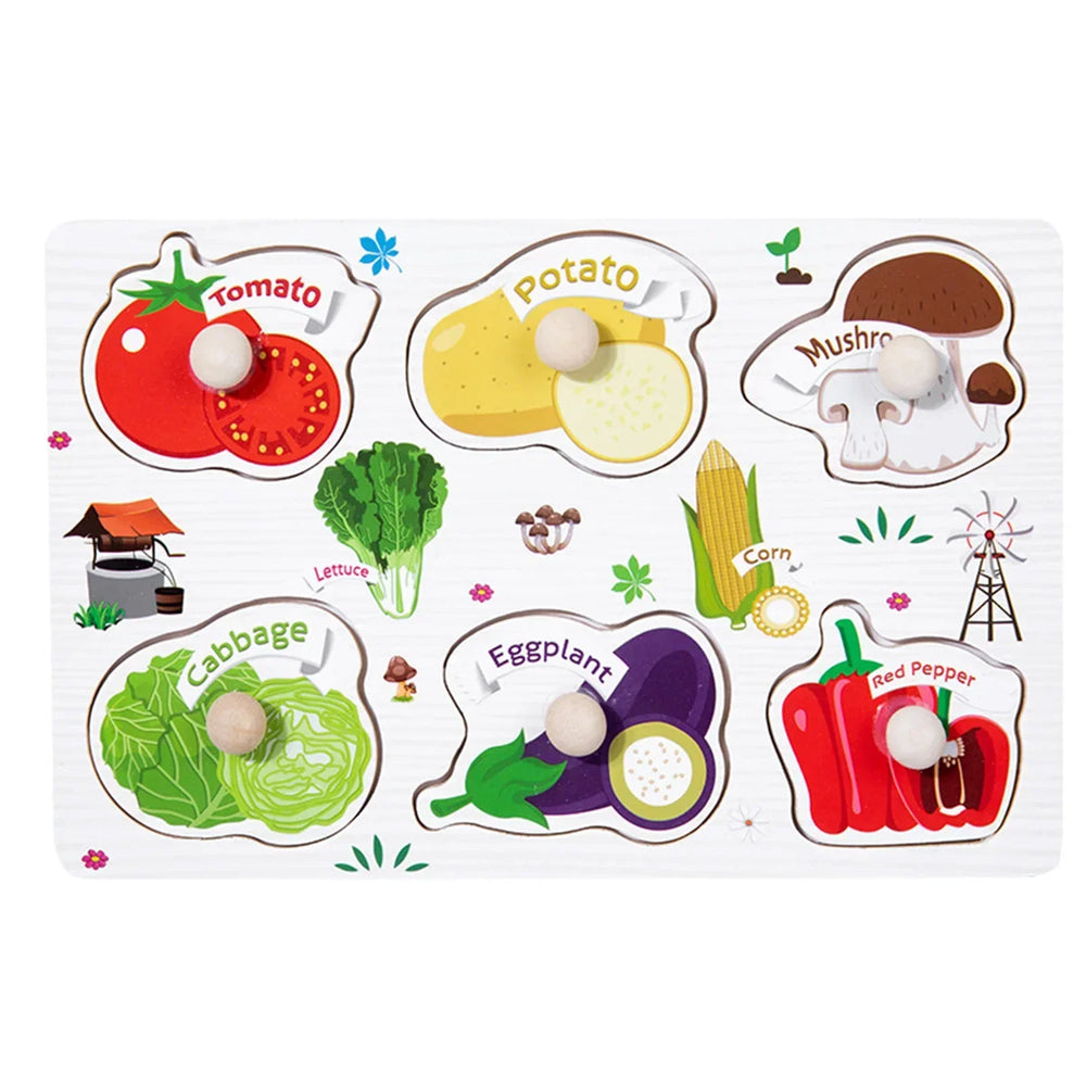 Wooden Montessori puzzle – educational toy, 10 themes | Kids