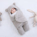Swaddle blanket with cute bear ears – soft, warm and easy to use | for babies