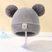 Warm baby beanie with pompom – soft, stretchy, cosy | winter hat