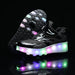 LED trainers with wheels – light-up soles, 2-in-1 walk and roll | kids' skate shoes