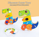 Wooden dino building set stimulates motor skills – screws, parts, creativity | Educational toy 2+