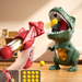 T-Rex ball shooter with foam balls – safe play, hours of fun | kids' dinosaur toy