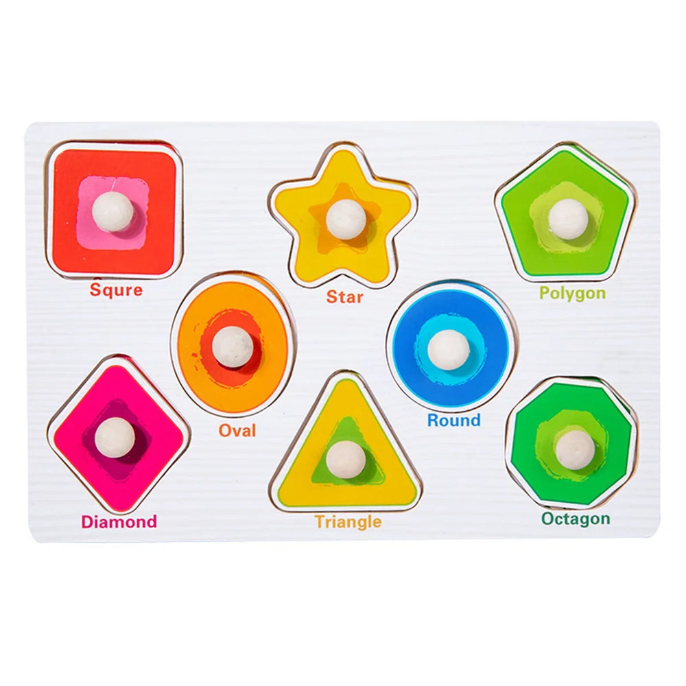 Wooden Montessori puzzle – educational toy, 10 themes | Kids