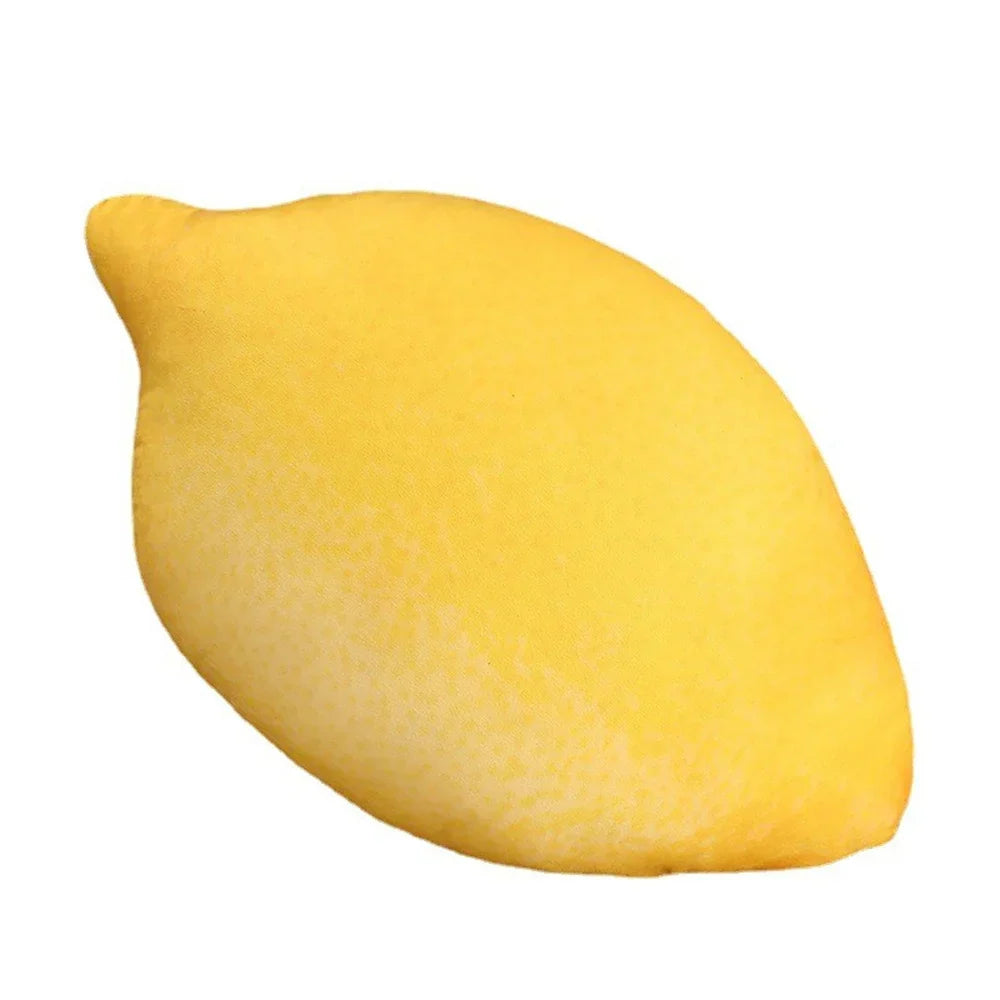 Plush fruit cushion is soft and huggable – multiple shapes, washable | for kids and adults