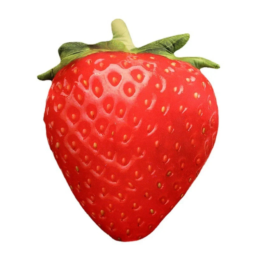 Plush fruit cushion is soft and huggable – multiple shapes, washable | for kids and adults