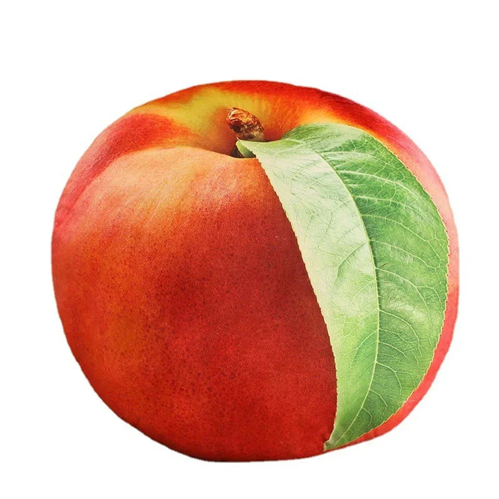 Plush fruit cushion is soft and huggable – multiple shapes, washable | for kids and adults