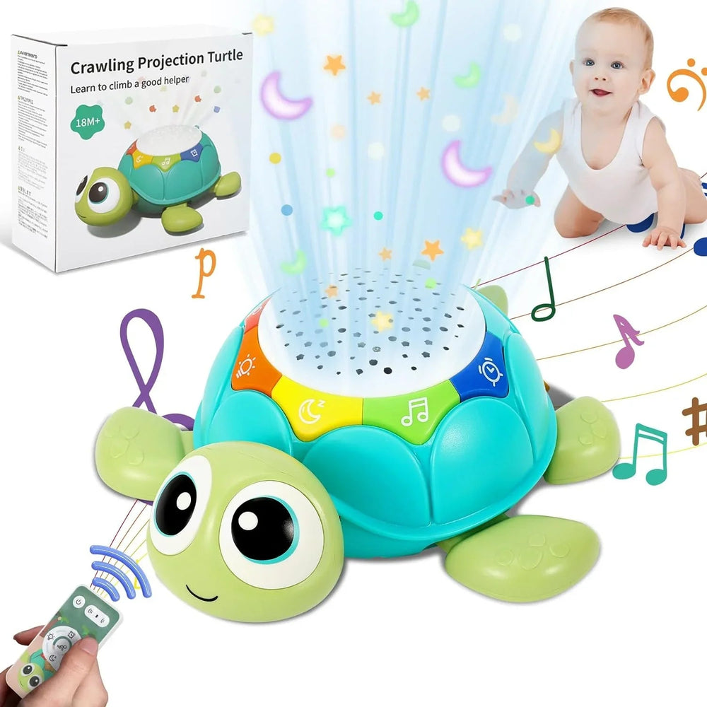 Star projector creates a calming light show at bedtime – soothing sounds, sensory play | Baby toy