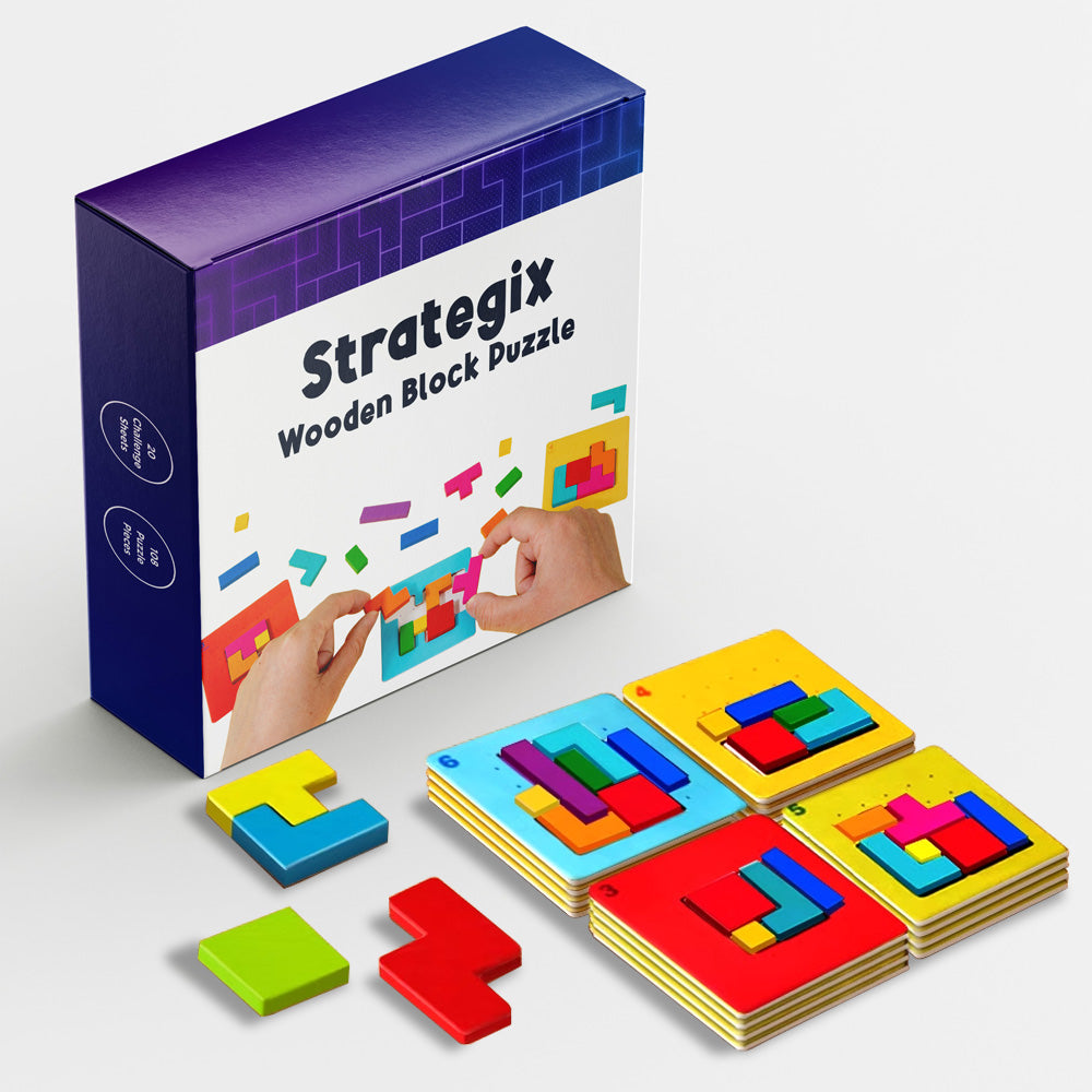 Building and puzzle set with 87 logic blocks – boosts creativity and logical thinking | kids 3+