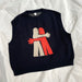 Sleeveless knitted jumper – soft cotton spencer | 0–6 years