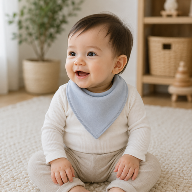 Baby bibs set of 7 keeps clothes dry – soft cotton, washable | feeding essentials