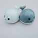 Whale bath toy squirts water – light effects, waterproof | for babies and toddlers