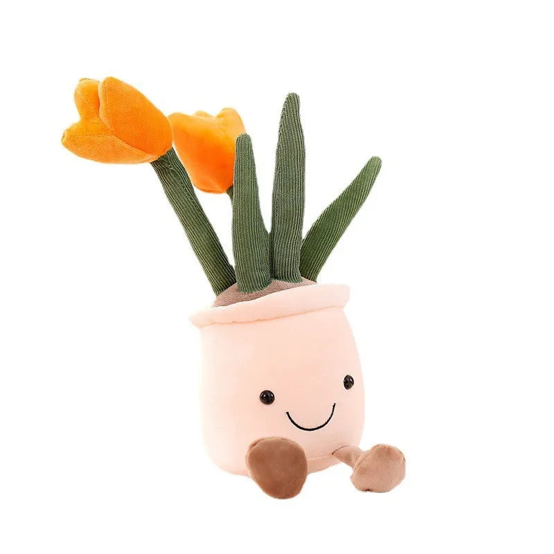 Plush tulip cuddly toy – soft, huggable and decorative | kids & adults