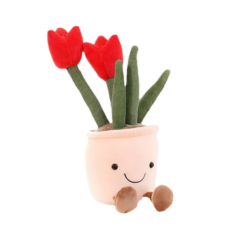 Plush tulip cuddly toy – soft, huggable and decorative | kids & adults