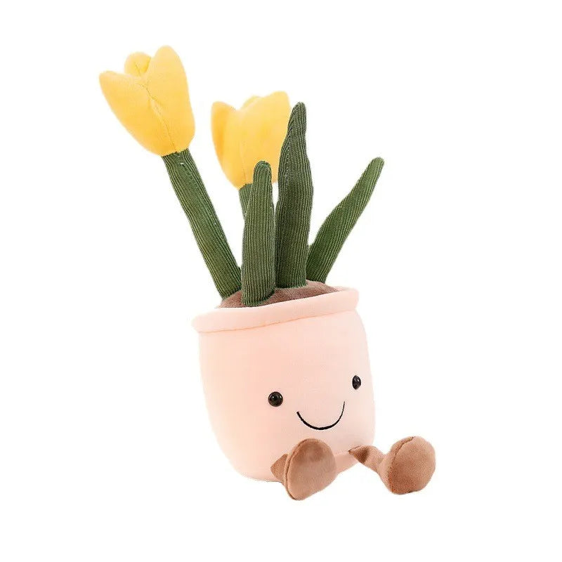 Plush tulip cuddly toy – soft, huggable and decorative | kids & adults