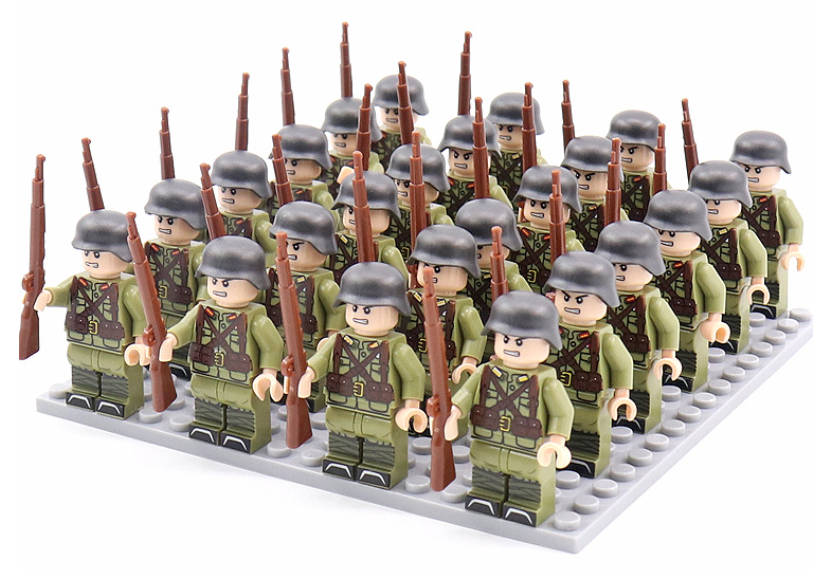 Building figures set with 21 pieces – compatible with building bricks | Kids 6+