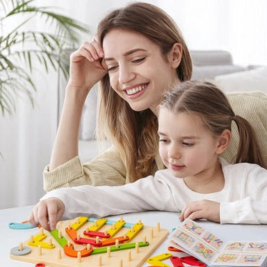 Montessori puzzle board – wooden, educational and creativity-boosting | kids toy