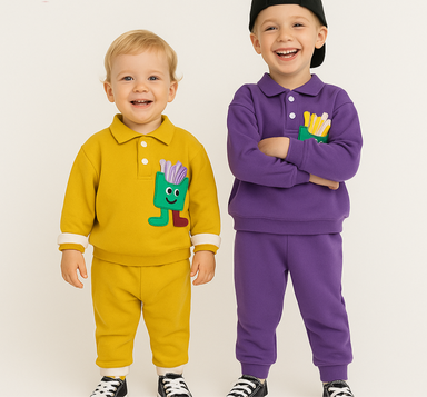 Two-piece toddler set in soft cotton – breathable, easy to wash | 0–3 years