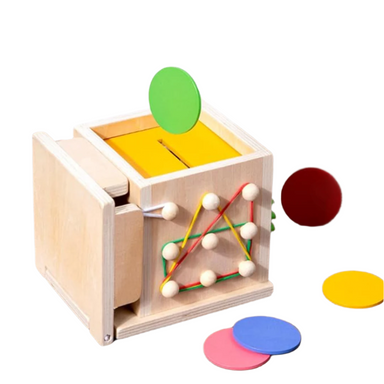 Montessori learning box – wooden educational toy for shapes, numbers & patterns | ages 3+