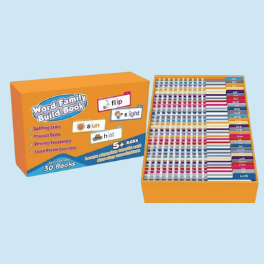 Learn to read set with flip books & flashcards – English words, builds confidence | Kids
