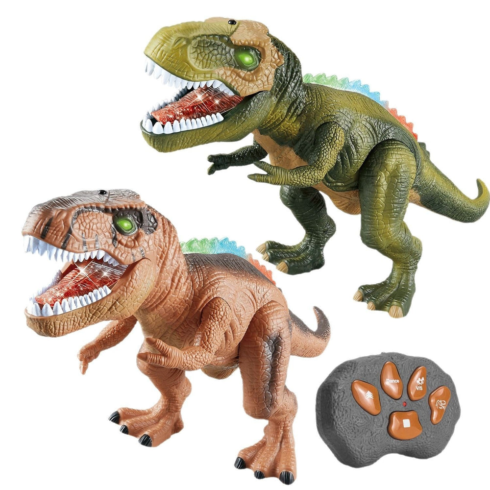 RC dinosaur toy with light and sound – remote control, LED, roars | kids' gift