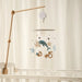 Wooden baby mobile without batteries – natural materials, soft colours | Nursery décor