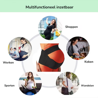 Maternity support belt for bump and back – adjustable, breathable | pregnancy band