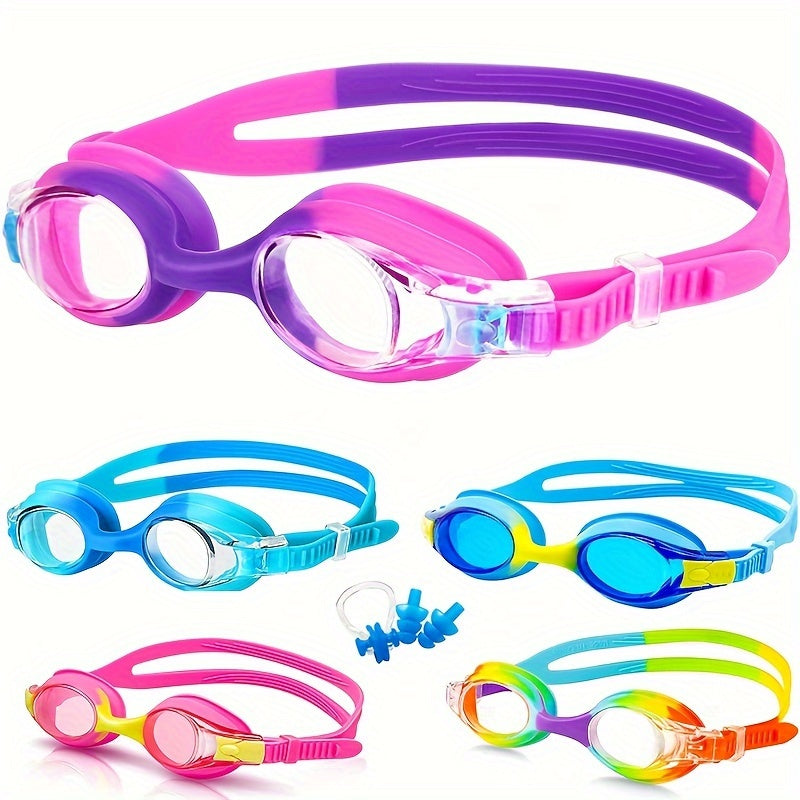 Leak-proof swimming goggles for kids – anti-fog lenses | 3-12 years