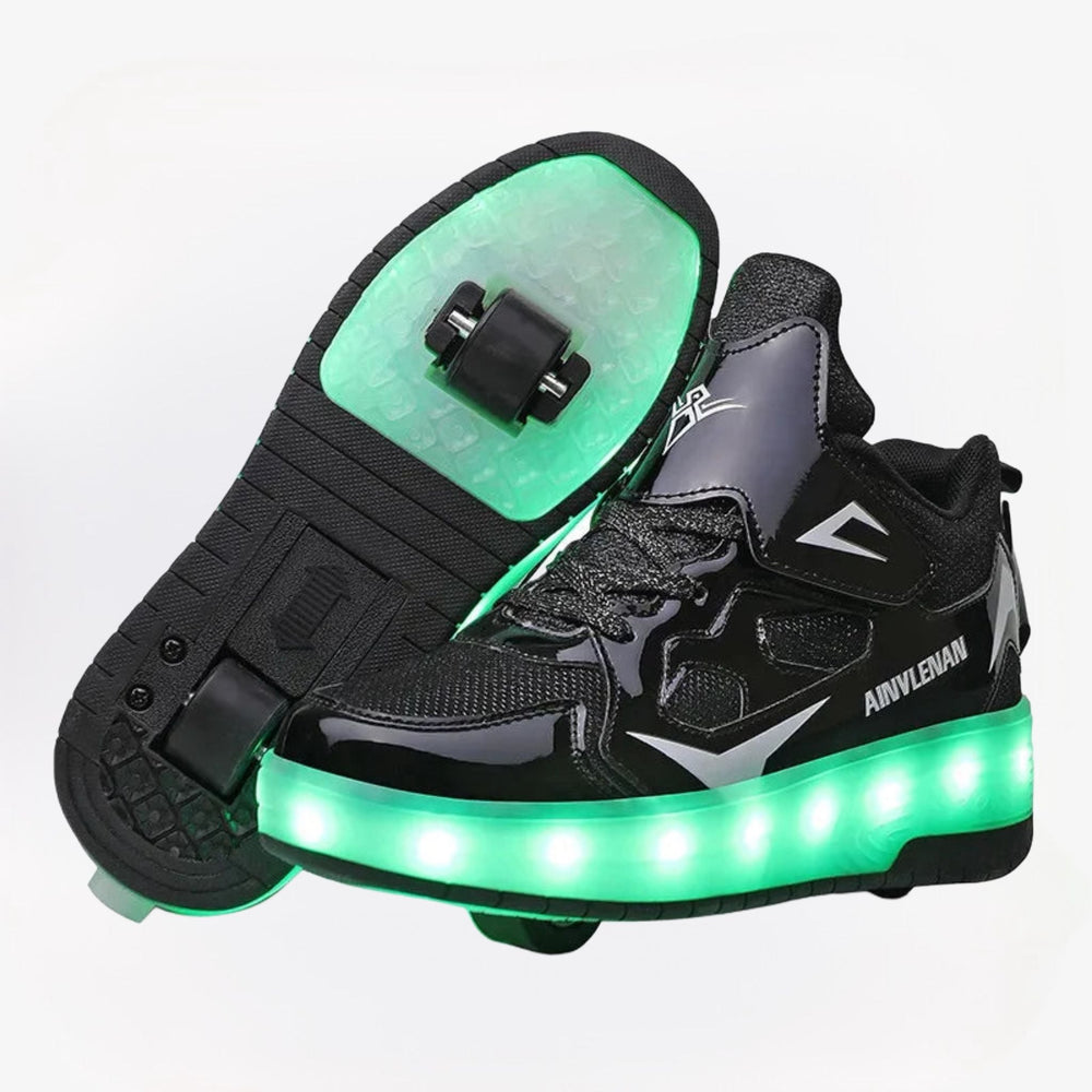 LED trainers with wheels – light-up soles, 2-in-1 walk and roll | kids' skate shoes