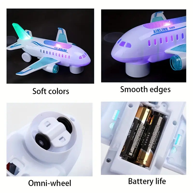 Toy aeroplane with light & sound for kids – interactive, easy to use | ages 3+