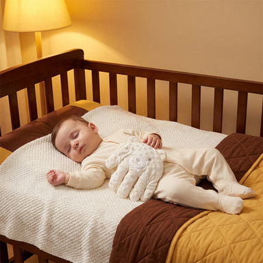 Sleep soother plush toy with gentle tapping and sound – timer, remote control | for babies