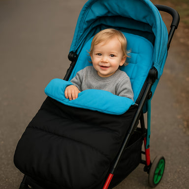 Pushchair footmuff keeps babies warm in winter – windproof, fleece lining | buggy & car seat